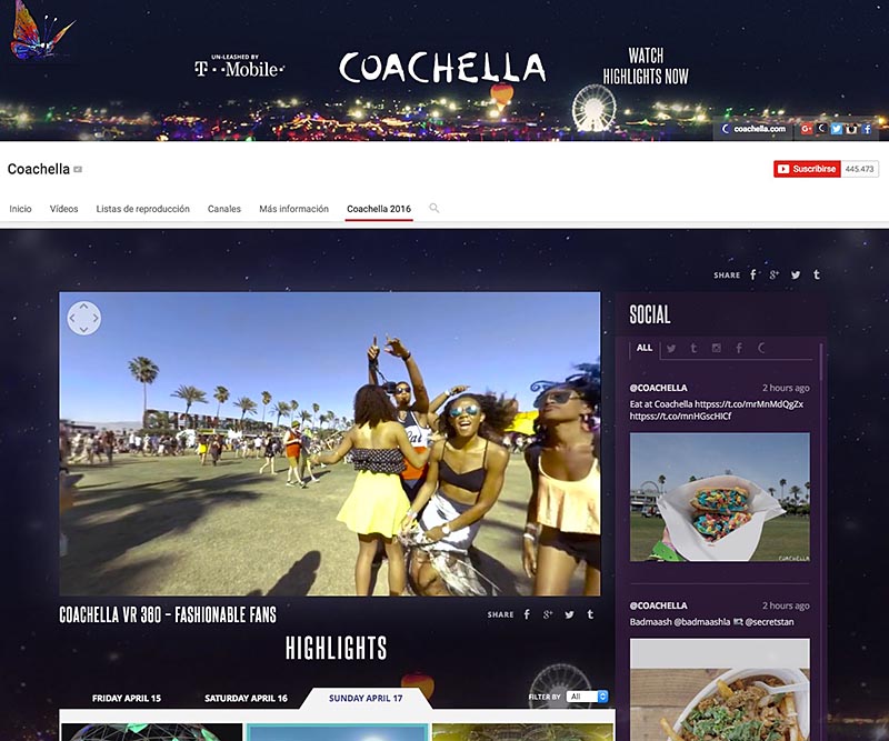 Festival Coachella video 360