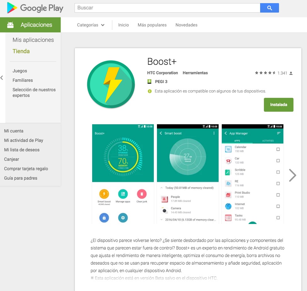 HTC Boost + Google Play
